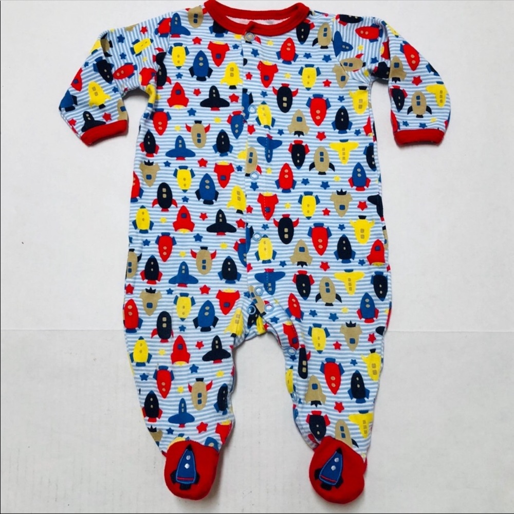 Baby Starters Colorful Rocket Footies